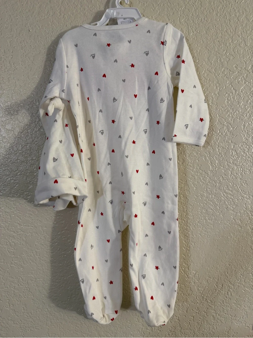 Carter’s just one you 'Little Valentine' Heart Print One-Piece with Hat NWT 9M
